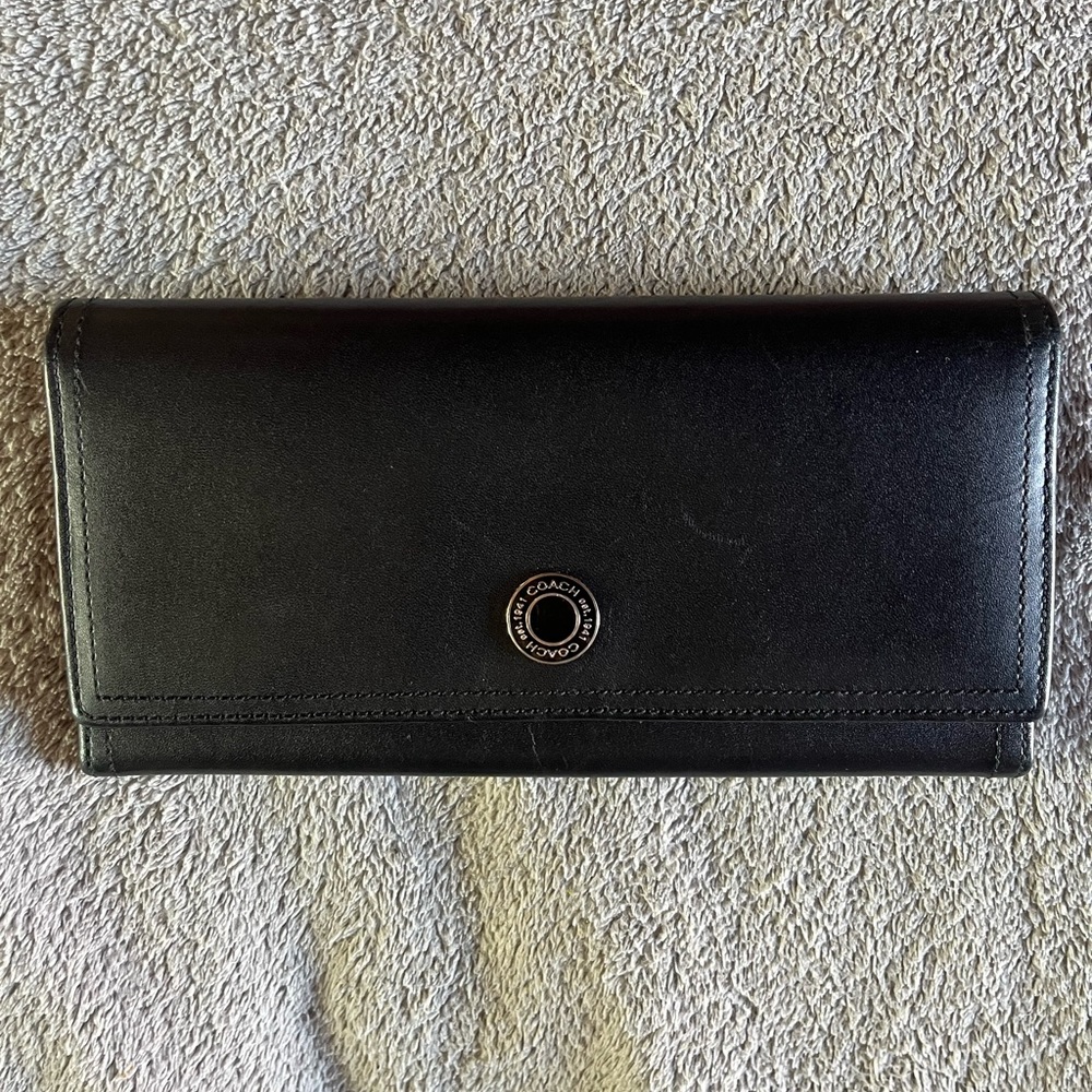 Coach slim trifold wallet
